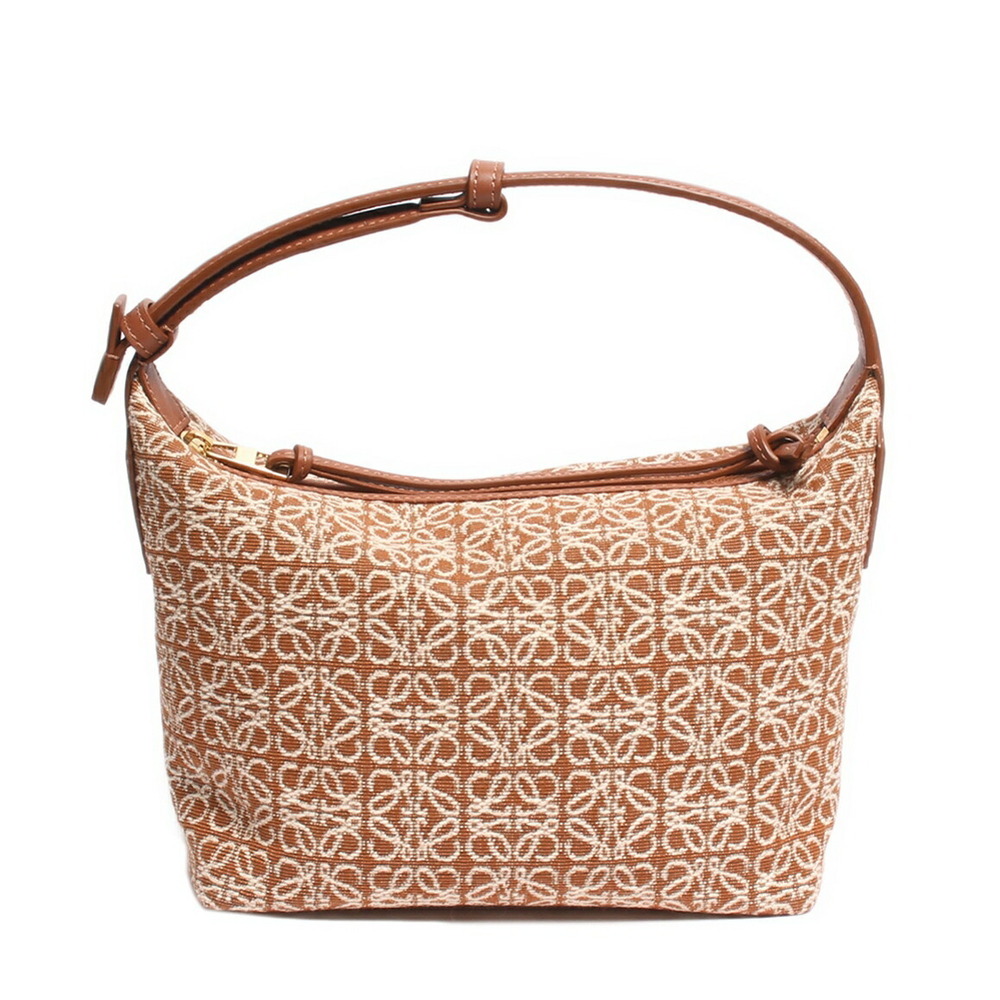 Loewe handbag cubby bag gold Anagram Jacquard calfskin
